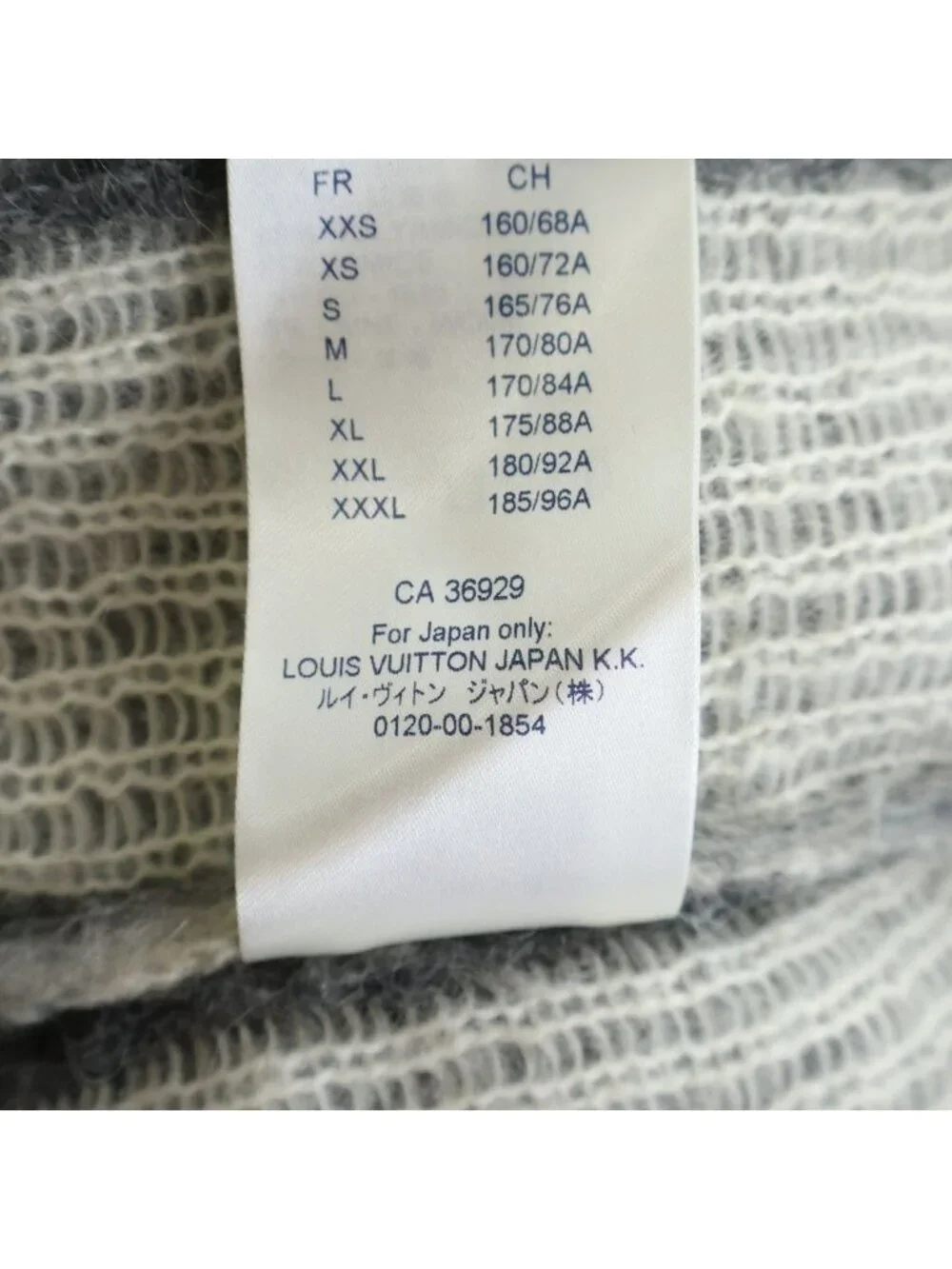 Louis Vuitton Usa Flag Mohair Jacquard Knit Sweater White Gray
